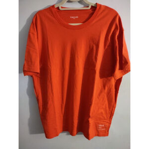 Entireworld Men's T Shirt Sz L Organic Cotton Boxy Type B Version 4 Orange